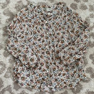 Girls Floral Blouse - size 6 - Zara